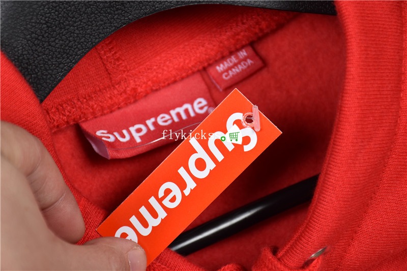 supreme red on blue box logo
